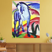 Franz Marc Blue Horse Vintages Kunstwerk Leinwanddruck (Insitu (Wohnzimmer))