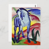 Franz Marc Blue Horse Vintages Kunstwerk Postkarte (Vorne/Hinten)