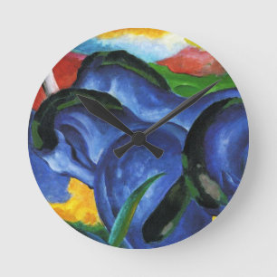 Franz Marc Blue Horses Clock Runde Wanduhr