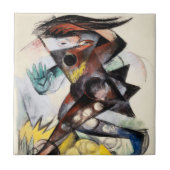 Franz Marc Caliban Berühmtes Gemälde Fliese (Vorderseite)