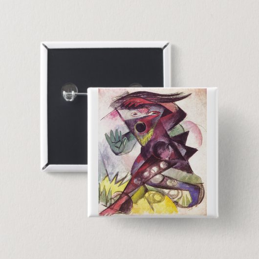 Franz Marc - Caliban Sturm Shakespeare 1914 Button (Vorne & Hinten)