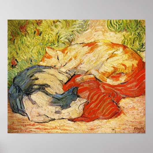 Franz Marc Cats Poster (Vorne)