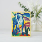 Franz Marc, das blaue Pferd, Art Post Card Postkarte (Stehend Vorderseite)