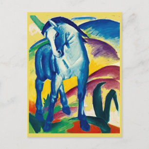 Franz Marc, das blaue Pferd, Art Post Card Postkarte
