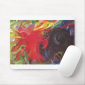 Franz Marc - das Kämpfen bildet das 1914 Mousepad (Mit Mouse)