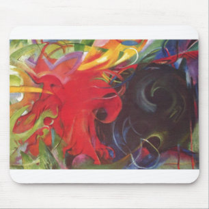 Franz Marc - das Kämpfen bildet das 1914 Mousepad