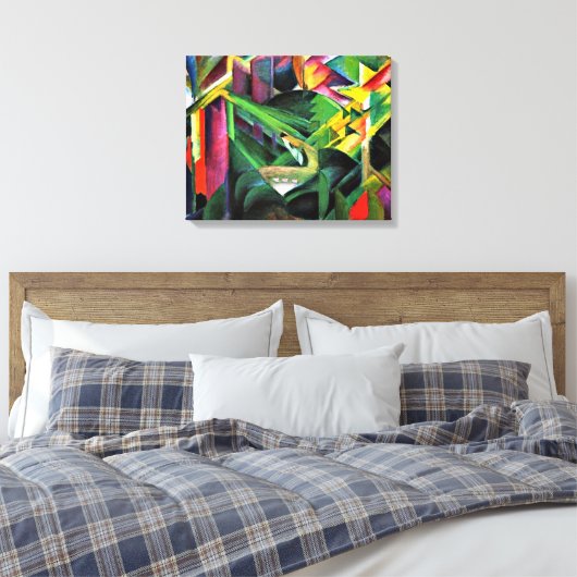 Franz Marc - Deer in a Klostergarten Leinwanddruck (Insitu (Schlafzimmer))