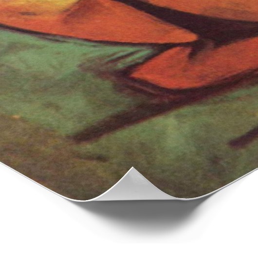 Franz Marc - Deer in Woods II 1913-14 Moon Fawn Poster (Ecke)