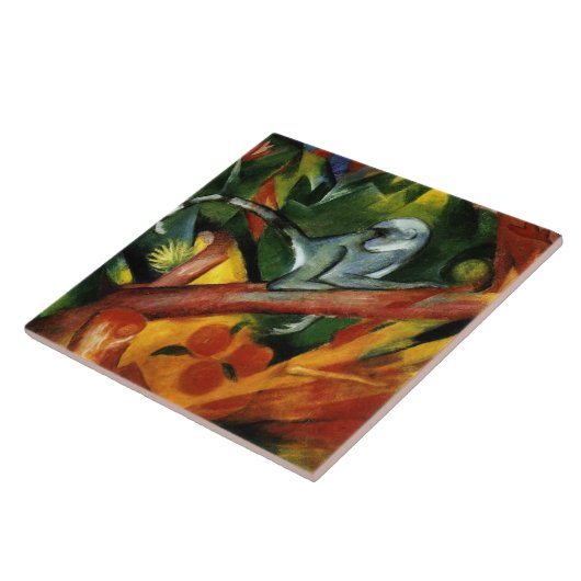 Franz Marc - Der Affe, Fliese (Seite)