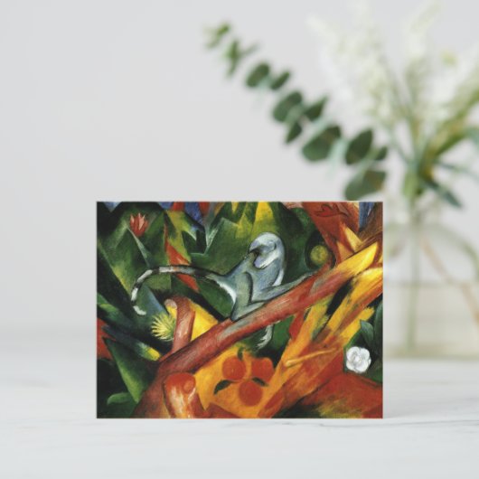 Franz Marc - Der Affe Postkarte (Stehend Vorderseite)