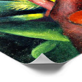 Franz Marc - Der kleine Affe Poster (Ecke)