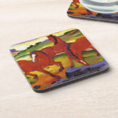 Franz Marc, der PferdeUntersetzer weiden lässt Untersetzer (Linke Seite)