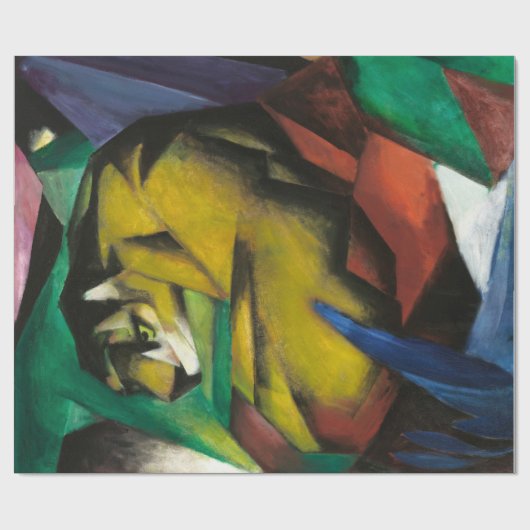 Franz Marc der Tiger Geschenkpapier (Flach)