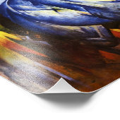 Franz Marc Der Turm der Blauen Pferde drucken Fotodruck (Ecke)