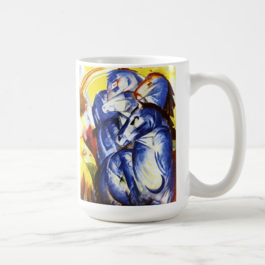Franz Marc der Turm der blauen Pferde Kaffeetasse (Rechts)