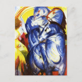 Franz Marc Der Turm der Blauen Pferde Postkarte (Vorderseite)