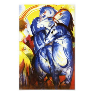 Franz Marc der Turm des blauen Pferdedruckes Fotodruck