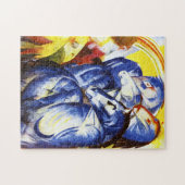 Franz Marc der Turm des blauen Pferdepuzzlespiels Puzzle (Horizontal)