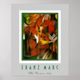 Franz Marc - Deutscher Expressionist - Die Füchse Poster