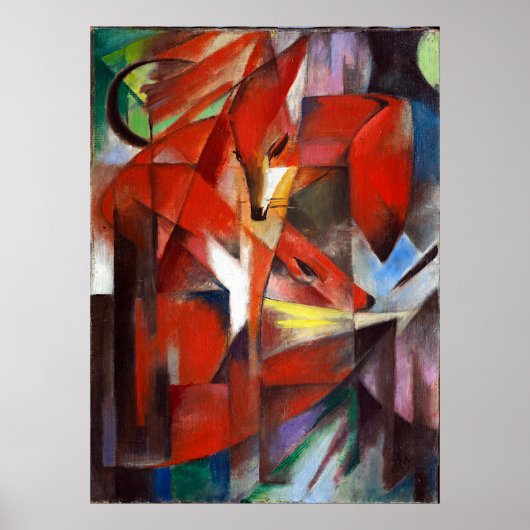 Franz Marc Die Füchse Poster (Vorne)