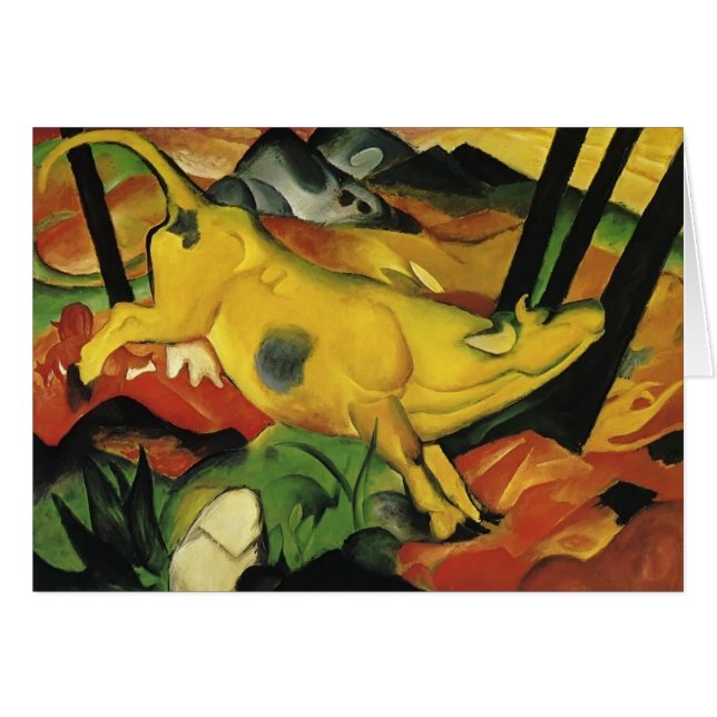 Franz Marc die gelbe Kuh (Vorderseite (Horizontal))