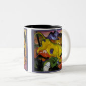Franz Marc - die gelbe Kuh - Expressionist-Kunst Zweifarbige Tasse (VorderseiteRechts)