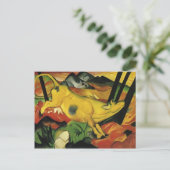 Franz Marc - Die gelbe Kuh Postkarte (Stehend Vorderseite)