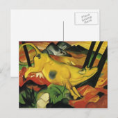 Franz Marc - Die gelbe Kuh Postkarte (Vorne/Hinten)