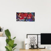 Franz Marc - Die Weltkuh Poster (Heimbüro)