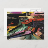 Franz Marc - Die Wölfe (Balkankrieg) Postkarte (Vorne/Hinten)