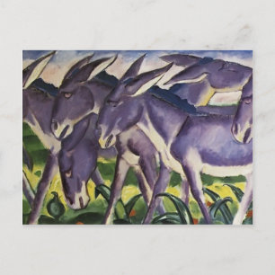 Franz Marc- Donkey Frieze Postkarte