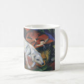 Franz Marc - drei Fuchs-Katzenöl der Tiere 1912 Kaffeetasse (VorderseiteRechts)