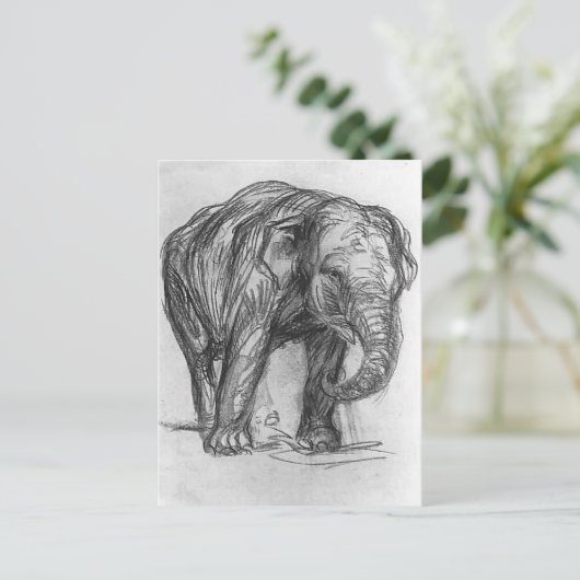 Franz Marc - Elephant Postkarte (Stehend Vorderseite)