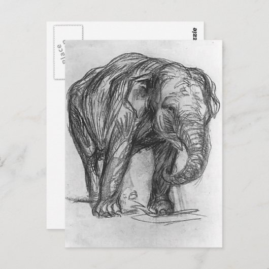 Franz Marc - Elephant Postkarte (Vorne/Hinten)