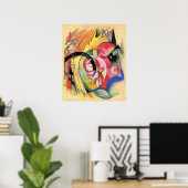 Franz Marc, Farbige Blumen, Poster (Heimbüro)