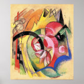 Franz Marc, Farbige Blumen, Poster (Vorne)