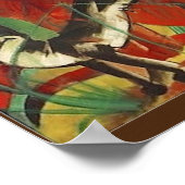 Franz Marc, Fine Art, Three Cats, Poster (Ecke)