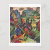 Franz Marc - Füchse 1913 Leinwand Red Fox Sly Postkarte (Vorderseite)