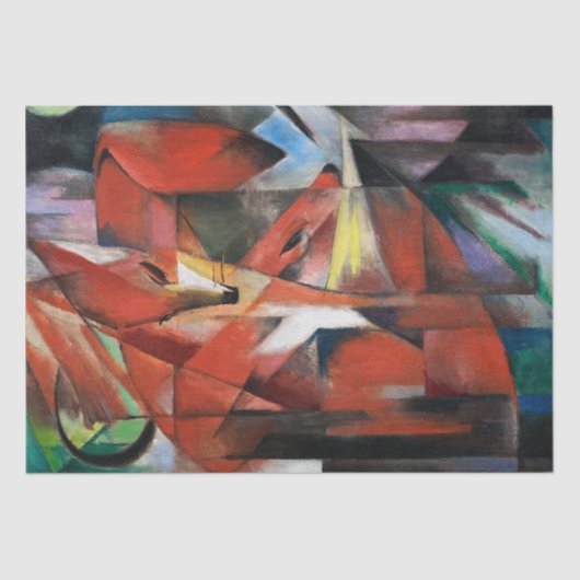 Franz Marc | Füchse (1913) Seidenpapier (Vorderseite)