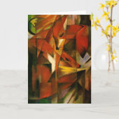 Franz Marc - Füchse Karte (Gelbe Blume)