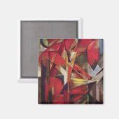 Franz Marc - Füchse Magnet (Vorderseite/Rückseite)
