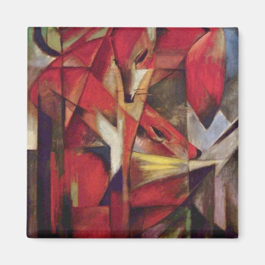 Franz Marc - Füchse Magnet (Vorne)