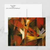 Franz Marc - Füchse Postkarte (Vorne/Hinten)