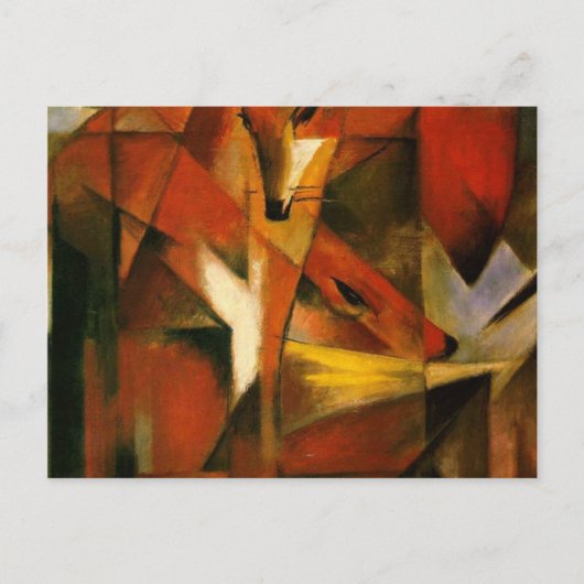 Franz Marc - Füchse Postkarte (Vorderseite)