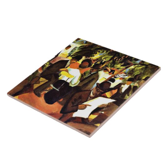 Franz Marc - Garden Restaurant Fliese (Seite)