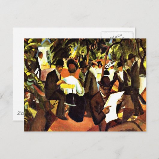 Franz Marc - Garden Restaurant Postkarte (Vorne/Hinten)