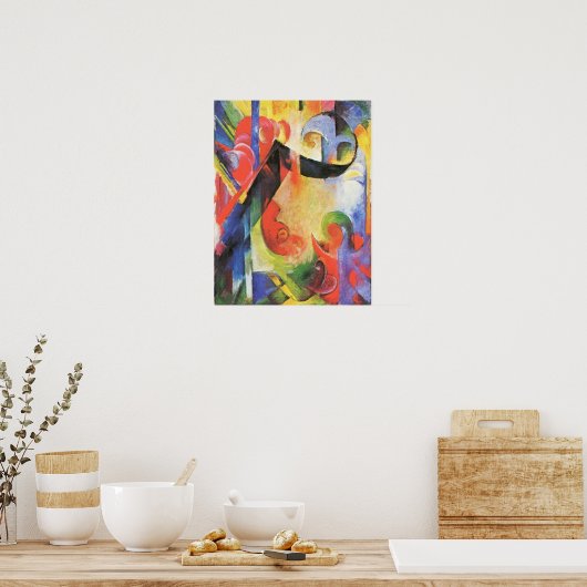Franz Marc - gebrochene Formulare Poster (Küche)
