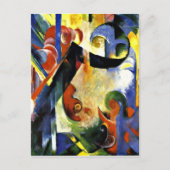 Franz Marc - gebrochene Formulare Postkarte (Vorderseite)