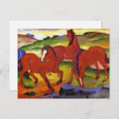 Franz Marc Grazing Horses Postcard Postkarte (Vorne/Hinten)