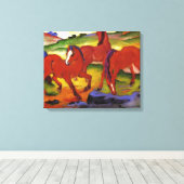 Franz Marc Grazing Pferde Leinwanddruck (Insitu (Holzboden))